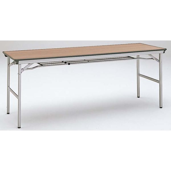 オカムラ Nタイプ 折りたたみテーブル ネオウッドミディアム 1800幅×600奥行×700高さ（mm） 8185NY MP58（直送品）