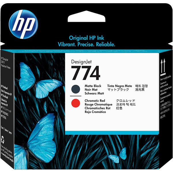 HP（ヒューレット・パッカード） 純正プリントヘッド HP774 マットブラック/CRレッド P2V97A 1個（直送品）