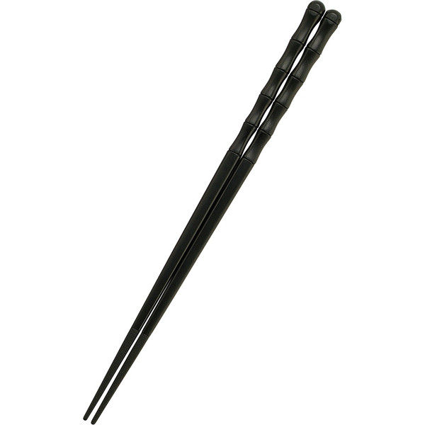 福井クラフト 竹型箸 23cm 黒 4999300（取寄品）