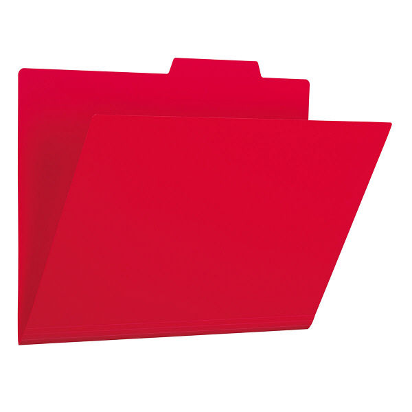プラス PP個別フォルダー+ A4 レッド 赤 1袋（5冊入） 86808