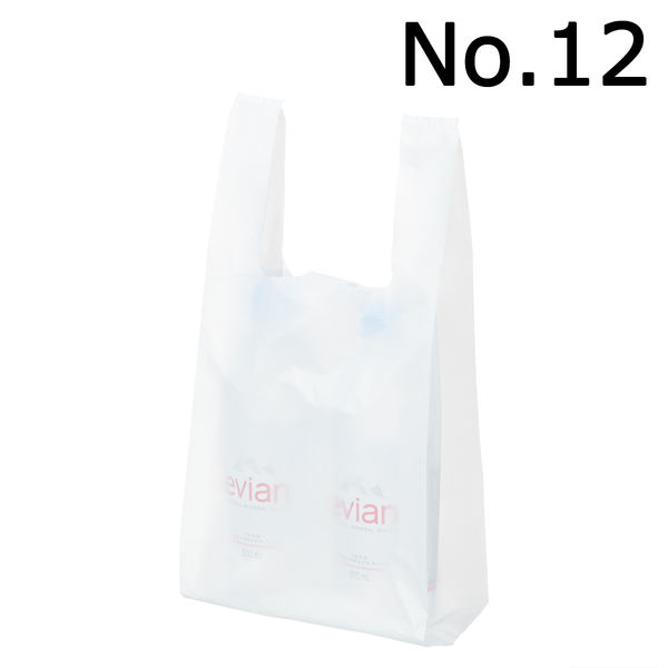 アスクル　バイオマスポリエチレン10%入りレジ袋（乳白）12号　1袋（100枚入）  オリジナル