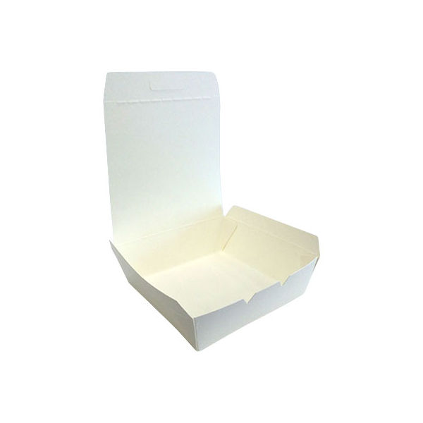ケーピープラテック 紙製弁当容器 ランチボックス KM-11 白 54905 1包：1000枚（50×20）（直送品）