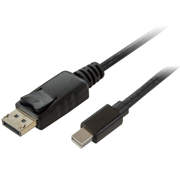 グリーンハウス Ｍｉｎｉ　ＤｉｓｐｌａｙＰｏｒｔーＤｉｓｐｌａｙＰｏｒｔ　ケーブル　１．８ｍ GH-MDPCA18-BK 1本（直送品）