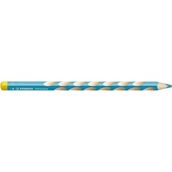 スタビロ 持ち方学習色鉛筆（左利き用）EasyColorsスカイブルー 331-455 1セット（12本入）（直送品）