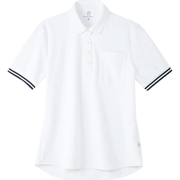 トンボ ポロシャツ レディスニットシャツ 4K28003 ホワイト S 1枚（取寄品）