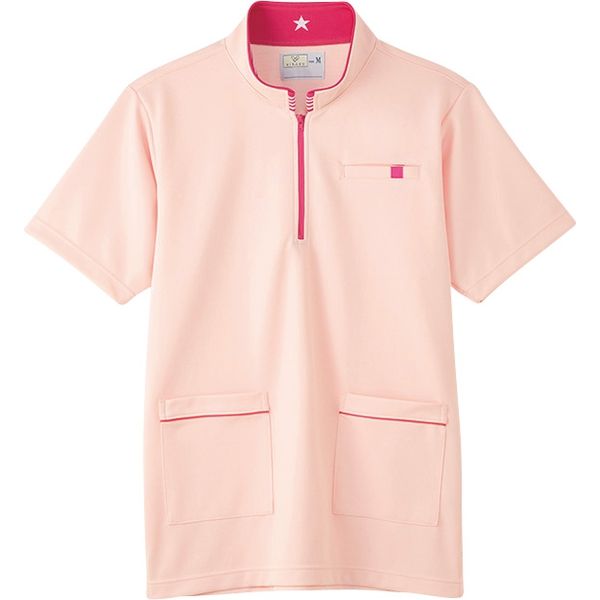 トンボ ポロシャツ ケアワークシャツ CR185 ピンク LL 1枚（取寄品）