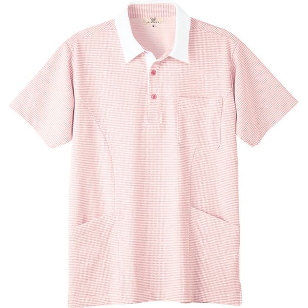 トンボ ポロシャツ ニットシャツ CR187 ピンク 3L 1枚（取寄品）