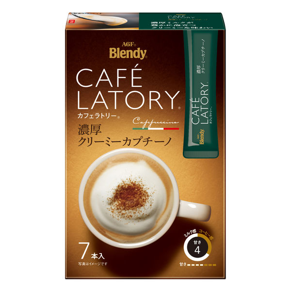 【スティックコーヒー】味の素AGF ブレンディ カフェラトリー スティック 濃厚クリーミーカプチーノ 1箱（7本入）