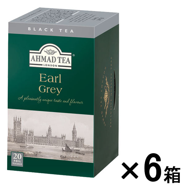 【 紅茶 ティーバッグ 】 AHMAD TEA (アーマッドティー） アールグレイ 1セット 120袋 (20袋×6箱)