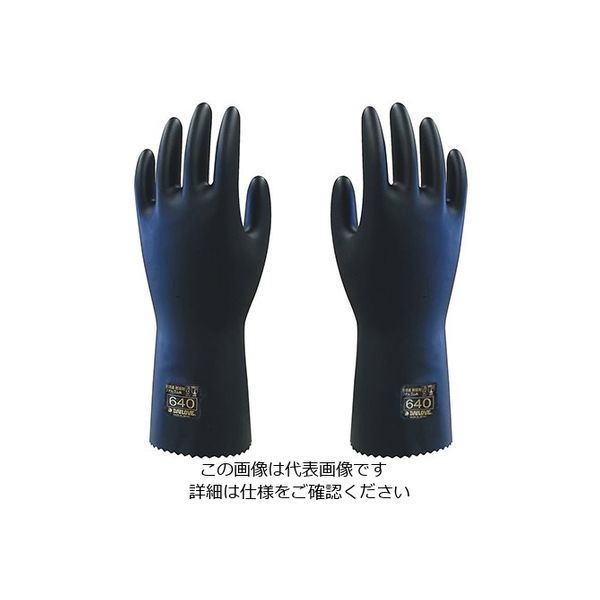 ダイヤゴム ダイローブ手袋 ダイローブ(R)640 LL D640-LL 1双 3-8300-04（直送品）