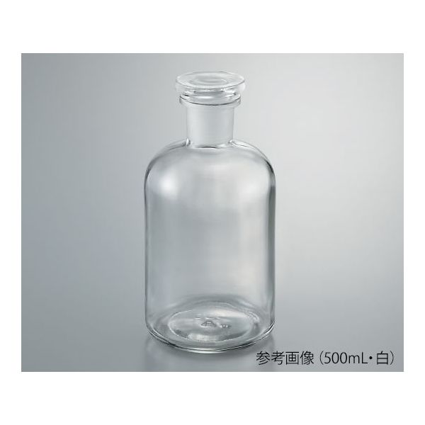 アズワン 細口試薬瓶 白 100mL 1個 3-9177-02（直送品）