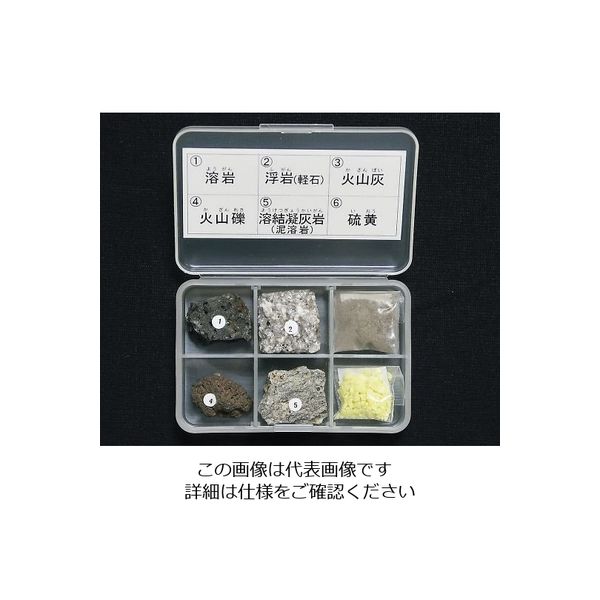 東京サイエンス 岩石標本(岩石標本火山噴出物6種) 3-657-04 1セット（直送品）