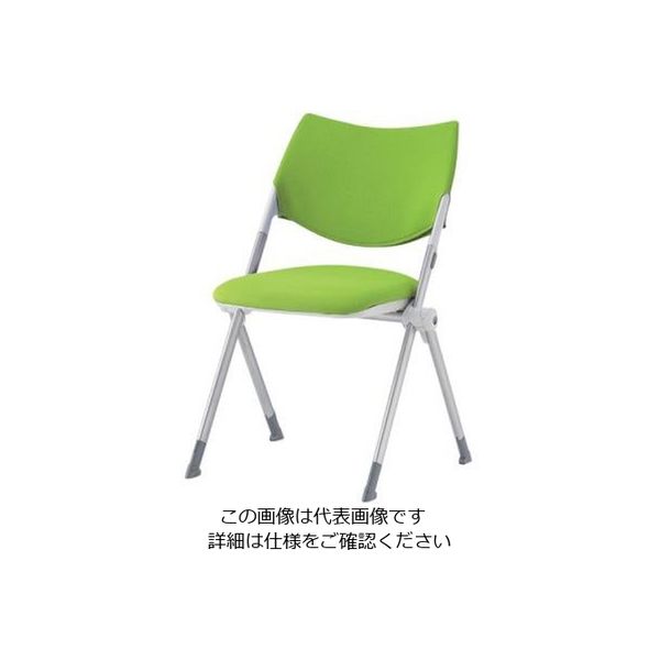 エスコ 折畳み椅子(グリーン) EA956XE-41 1脚（直送品）