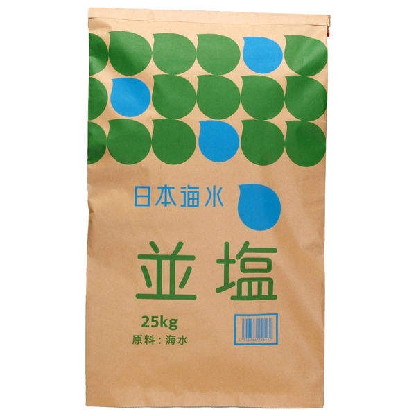 日本海水 並塩 25kg 637657 1袋（25Kg）