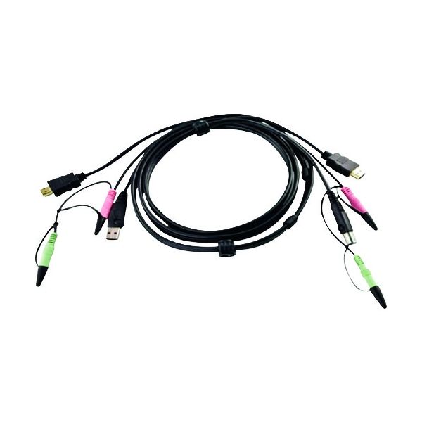 ATEN USB HDMI KVM ケーブル 1.8m 2L-7D02UH 1本 115-2073（直送品）