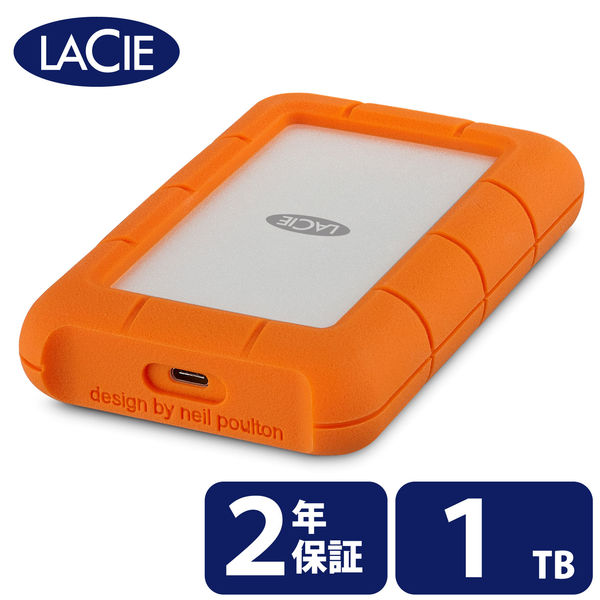 HDD 外付け 1TB ポータブル Rugged USB-C 2EUAP8 LaCie 1個