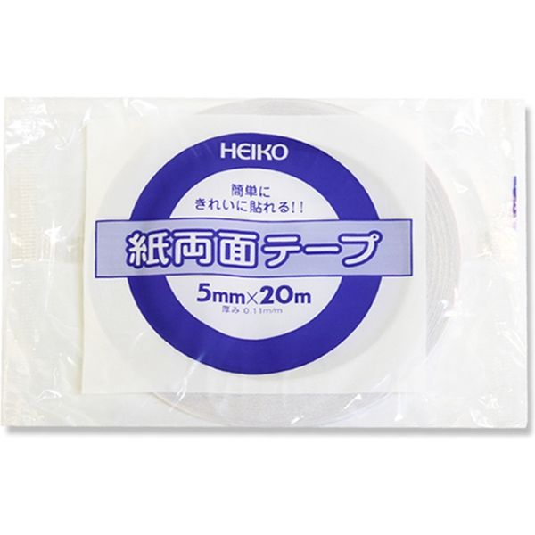 シモジマ ヘイコー 紙両面テープ 5×20 002068000 1セット(90巻)
