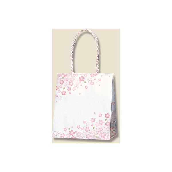 【ケース販売】HEIKO 紙袋 スムースバッグ 15-08 紅桜 003138526 1ケース(25枚入×12袋 合計300枚)（直送品）