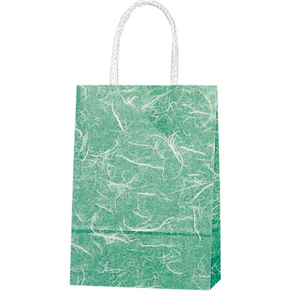 【ケース販売】HEIKO 紙袋 スムースバッグ 18-07 雲竜 緑 003156400 1ケース(25枚×12袋 合計300枚)（直送品）