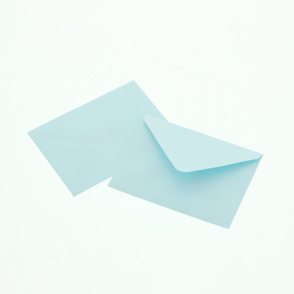 シモジマ ミニ横型封筒 ブルー 007242407 1セット（30束）（直送品）
