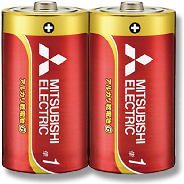 【ケース販売】三菱電機 アルカリ電池 LR20GD/2S アルカリ単1 007596305  1ケース(2本入×5パック)（直送品）