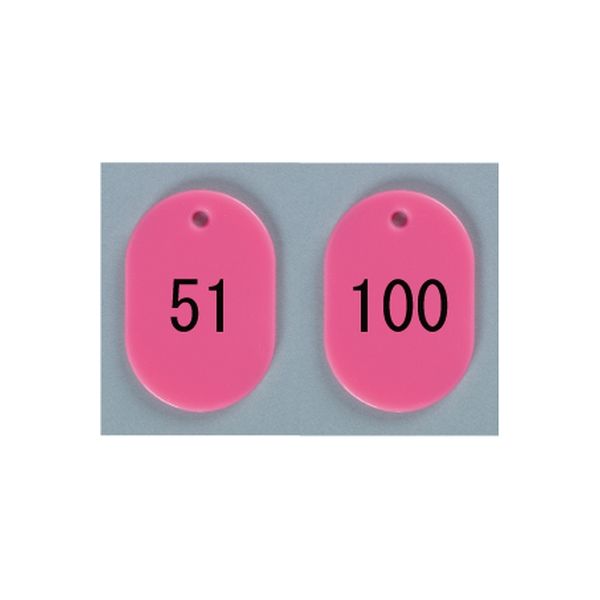 番号札 大（51-100） ピンク BN-L51P（51-100） 西敬（直送品）