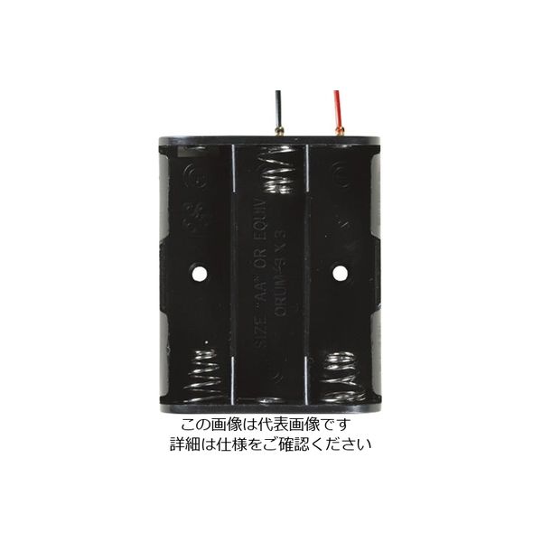 タカチ電機工業 SN型電池ホルダー SN3-3-P 1袋(50個) 62-8341-76（直送品）