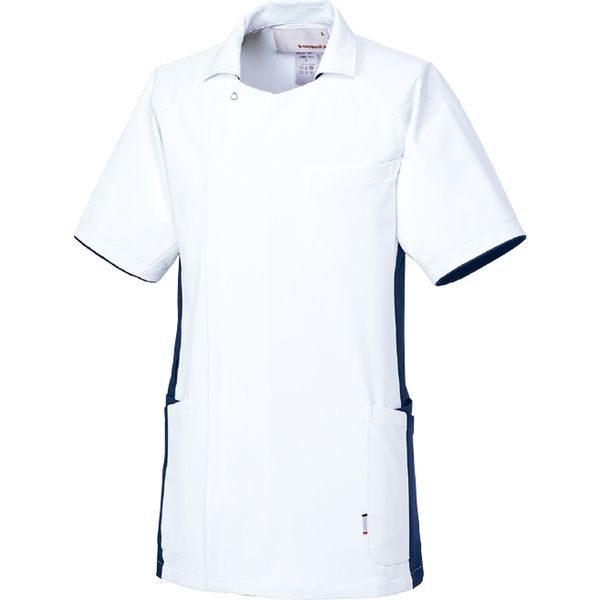 明石スクールユニフォームカンパニー メンズジャケット ホワイト ×ネイビー EL UQM1102（直送品）
