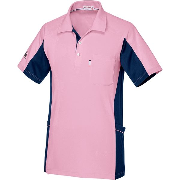 ルコックスポルティフ ニットシャツ ピンク EL UZL3073（直送品）