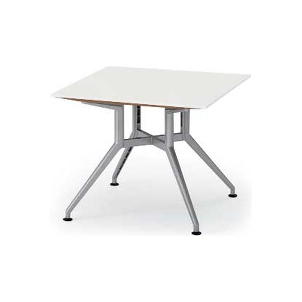 【組立設置込】イトーキ 会議テーブルDDシリーズ（十字脚・角型） ホワイト 幅1000×奥行700×高さ700mm DDD-0997S-W9 1台（直送品）