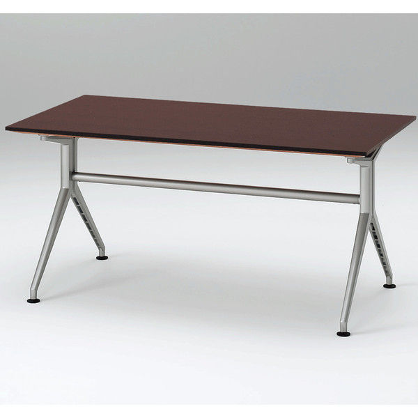 【組立設置込】イトーキ 会議テーブルDDシリーズ（180°脚・角型） ジェントルオーク 幅1500×奥行750×高さ700mm 1台（直送品）