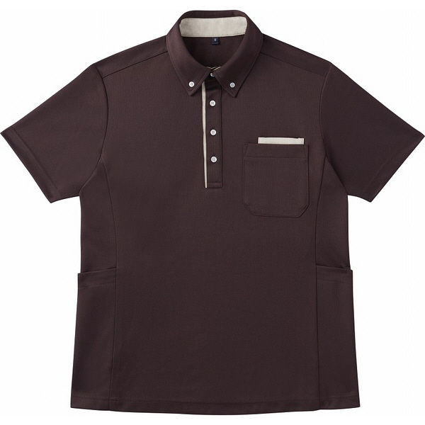自重堂 半袖BDポロシャツ（男女兼用） ブラウン S WH90918（取寄品）