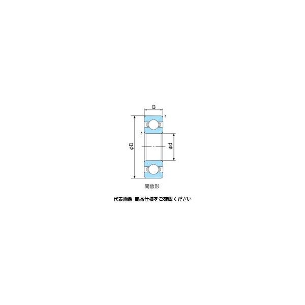 不二越（NACHI） ベアリング 深溝玉軸受 開放形 6000CMP5 1セット（5個）（直送品）