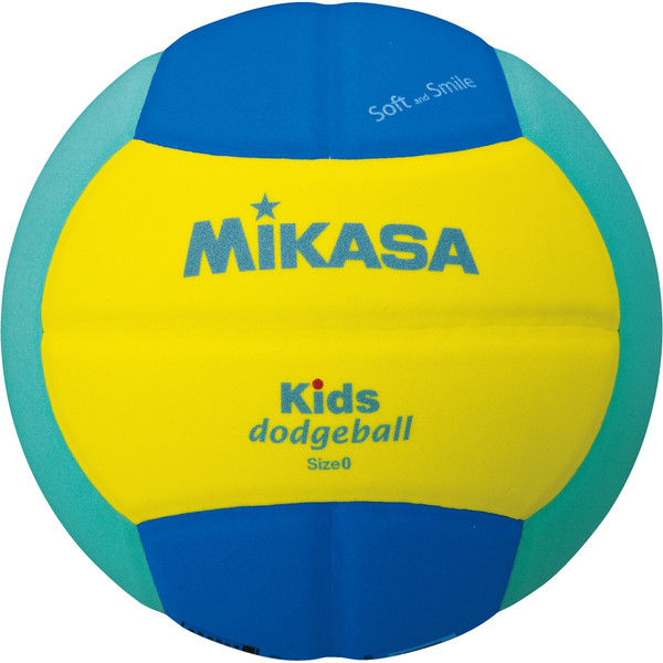ミカサ】 スマイルドッジボール0号（直径約16cm、重量約150g） EVA（ビート板などに用いられる素材） 青/黄/緑 SD00-YLG 2個（直送品）