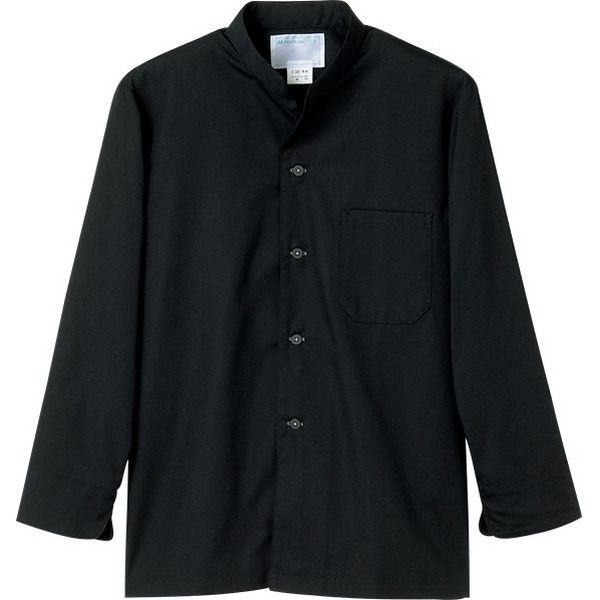 住商モンブラン MONTBLANC（モンブラン） 調理シャツ 兼用 長袖 黒 L 2-345 1枚（直送品）