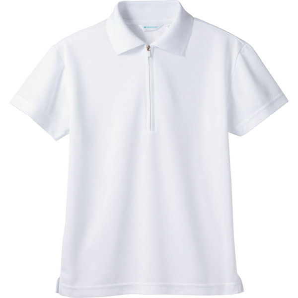 住商モンブラン MONTBLANC（モンブラン） ポロシャツ 兼用 半袖 袖ネット付 白 M 2-571 1枚（直送品）