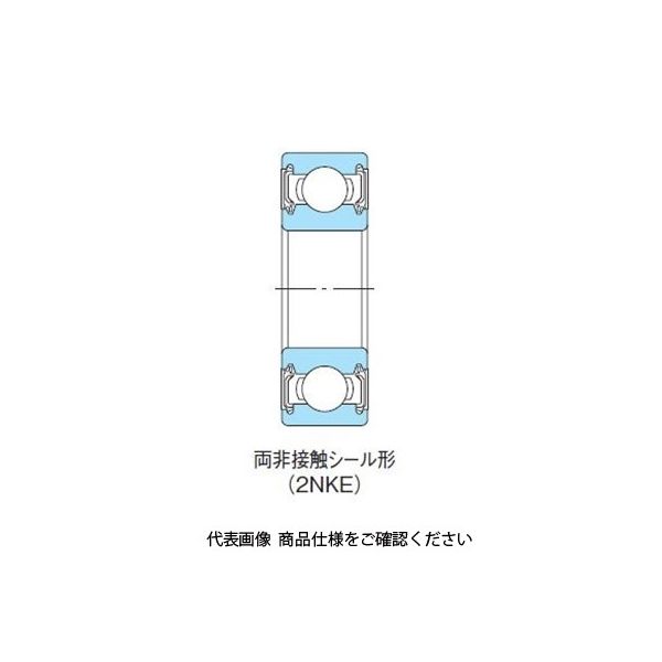 不二越（NACHI） ベアリング 深溝玉軸受 両非接触シール形 6305-2NKECM 1セット（10個）（直送品）