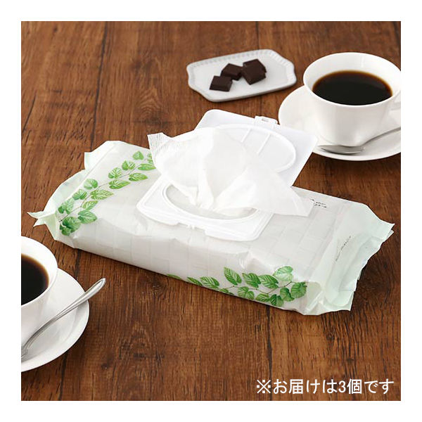 エリエール 除菌できるウェットタオル 食卓テーブル用 1セット（3パック） 大王製紙株式会社