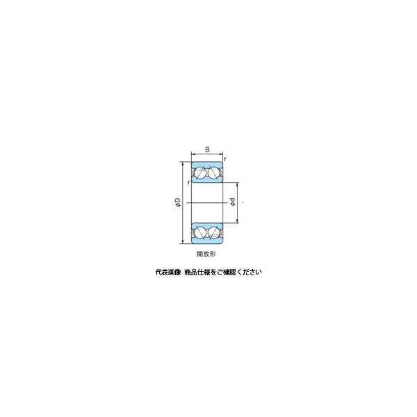 不二越（NACHI） ベアリング アンギュラ玉軸受（複列） 開放形 5215 1個（直送品）