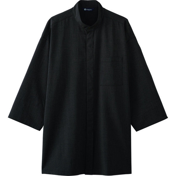 チトセ 鯉口シャツ（八分袖）[男女兼用] DN8500_C-9墨黒_L（取寄品）