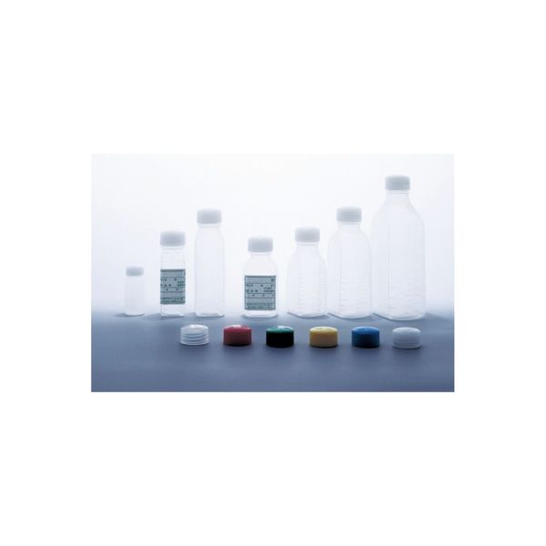 エムアイケミカル 投薬瓶PP角（未滅菌） キャップ：青 08-2880-0102 1梱（200本）（直送品）