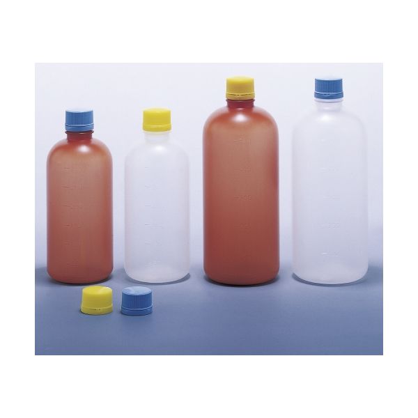 エムアイケミカル 外用瓶G白（未滅菌） キャップ：青 19-7340-0001（直送品）