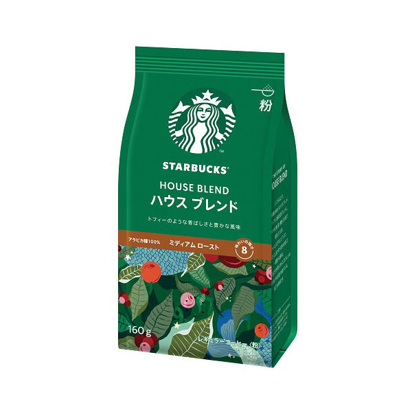 【レギュラーコーヒー粉】スターバックス コーヒー ハウス ブレンド 1袋（160g） ネスレ日本