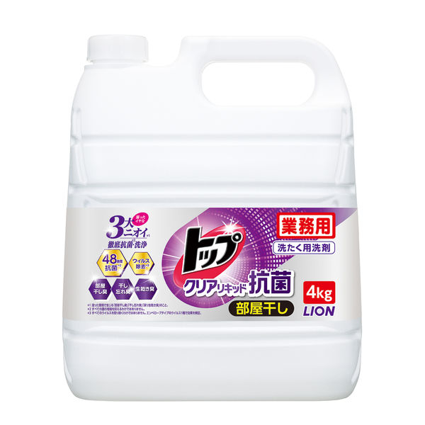 トップ クリアリキッド抗菌 業務用詰替4kg 1個 ライオン