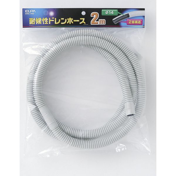 朝日電器 耐候性ドレンホース DHQ-1402（直送品）