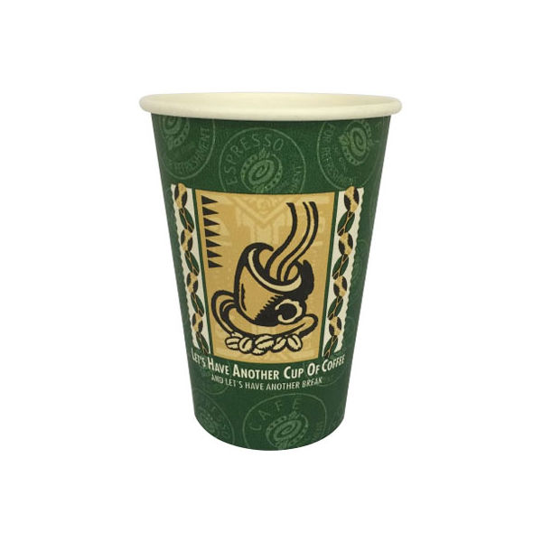 東罐興業 厚紙コップ SMT-400 レッツコーヒー 31-269-333 1包：1000枚（50×20）（直送品）