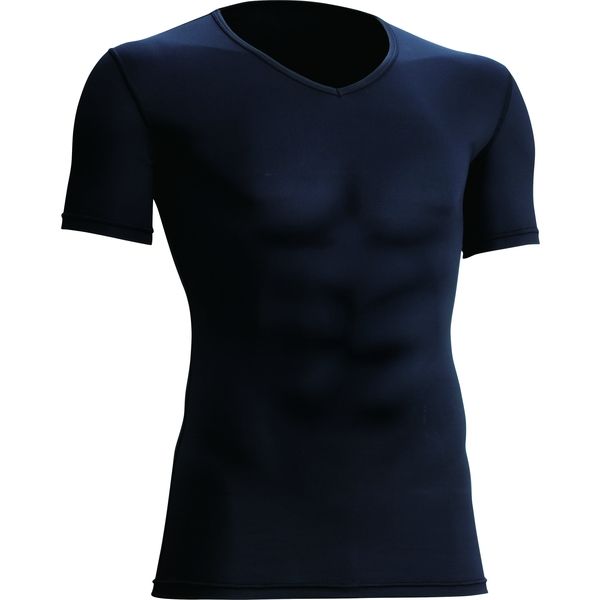 日新被服 適圧半袖Vネックシャツ 7101-33-LL ブラック（直送品）