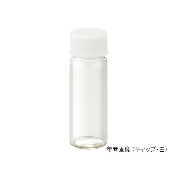 ねじ口瓶（無色）+フェノールキャップ（黒）+フッ素PTFE/シリコンパッキン 組合せセット 100組入 S-09A 62-9980-60（直送品）