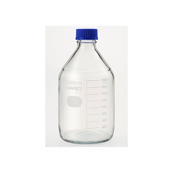 HARIO（ハリオ） 耐熱ねじ口瓶（液切リング付） GL-45 2000mL NBO-2L-SCI 1本 62-9920-28（直送品）