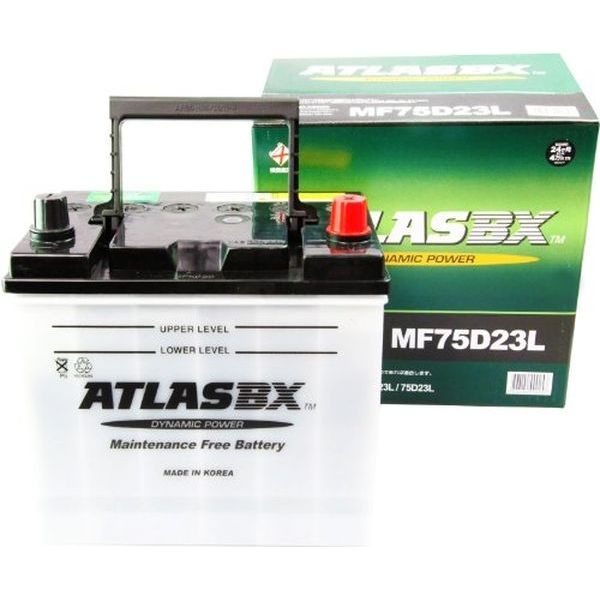 【カー用品】ATLASBX 国産車バッテリー Dynamic Power AT 75D23L 1個（直送品）